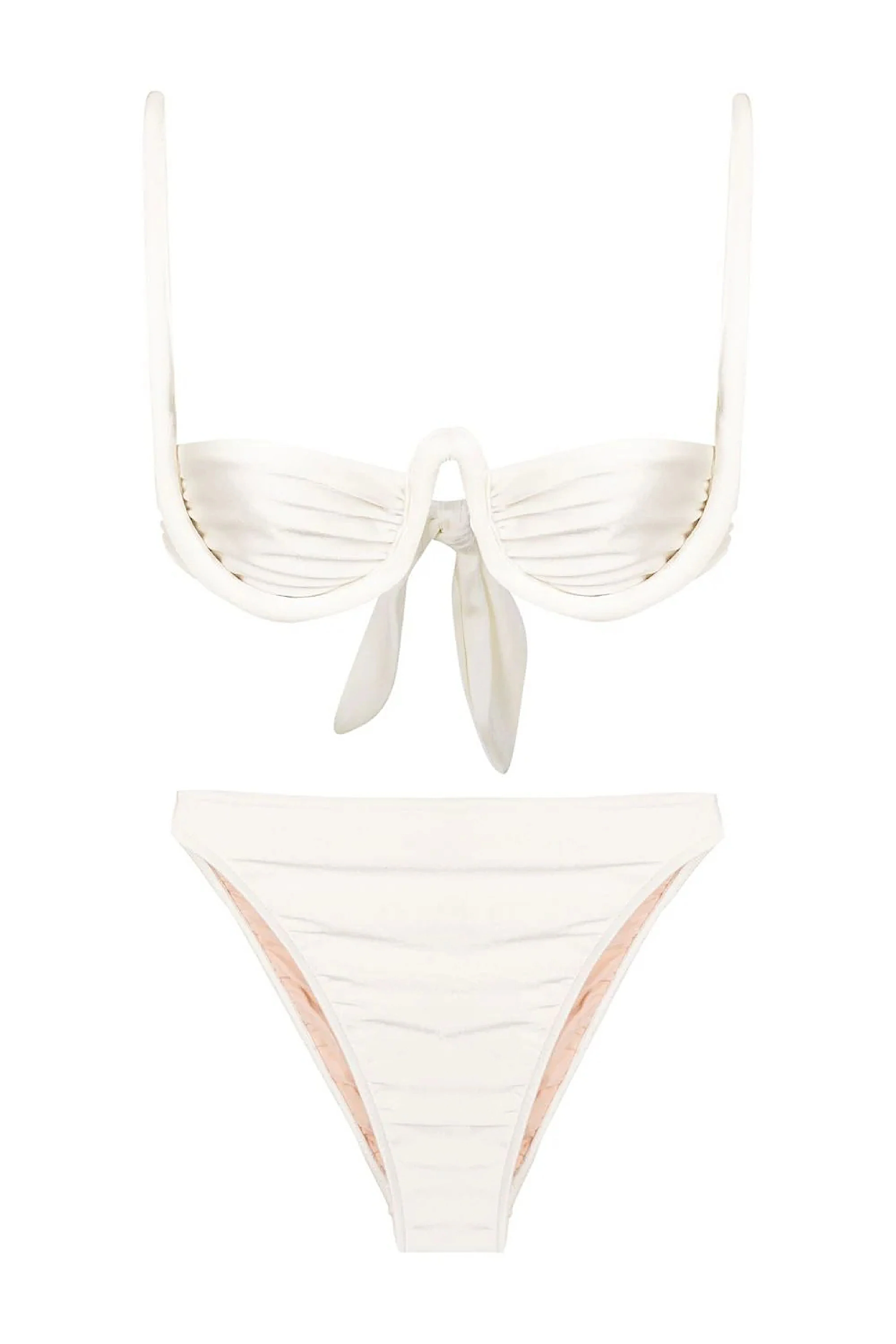 Solid High-leg Bikini With Straps - Image 8