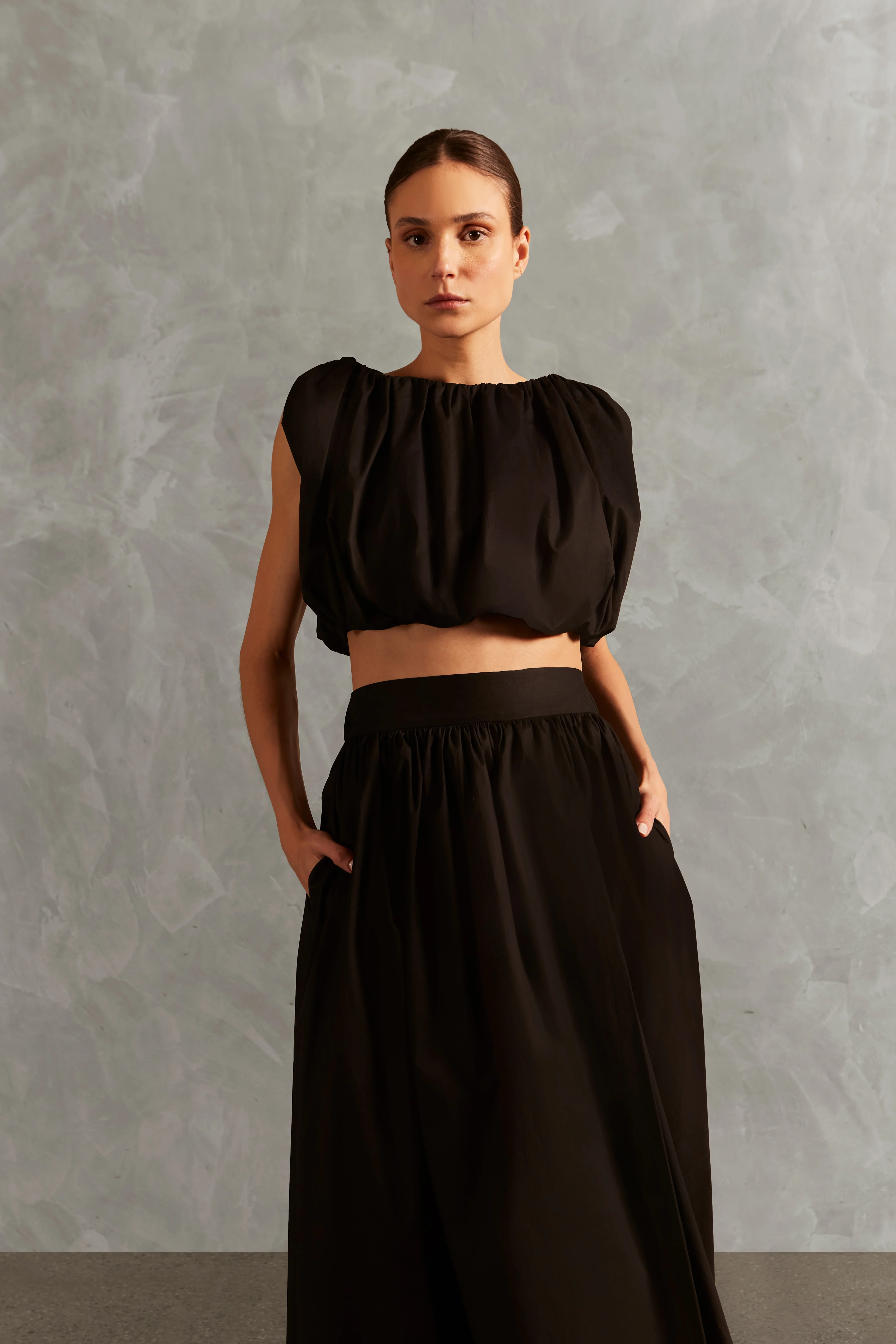 Solid Inamorata Cropped Blouse - Image 5
