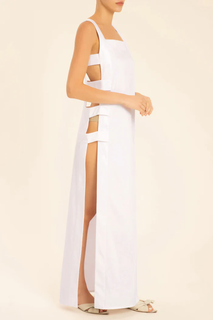 Solid Long Dress With Open Sides - Image 4
