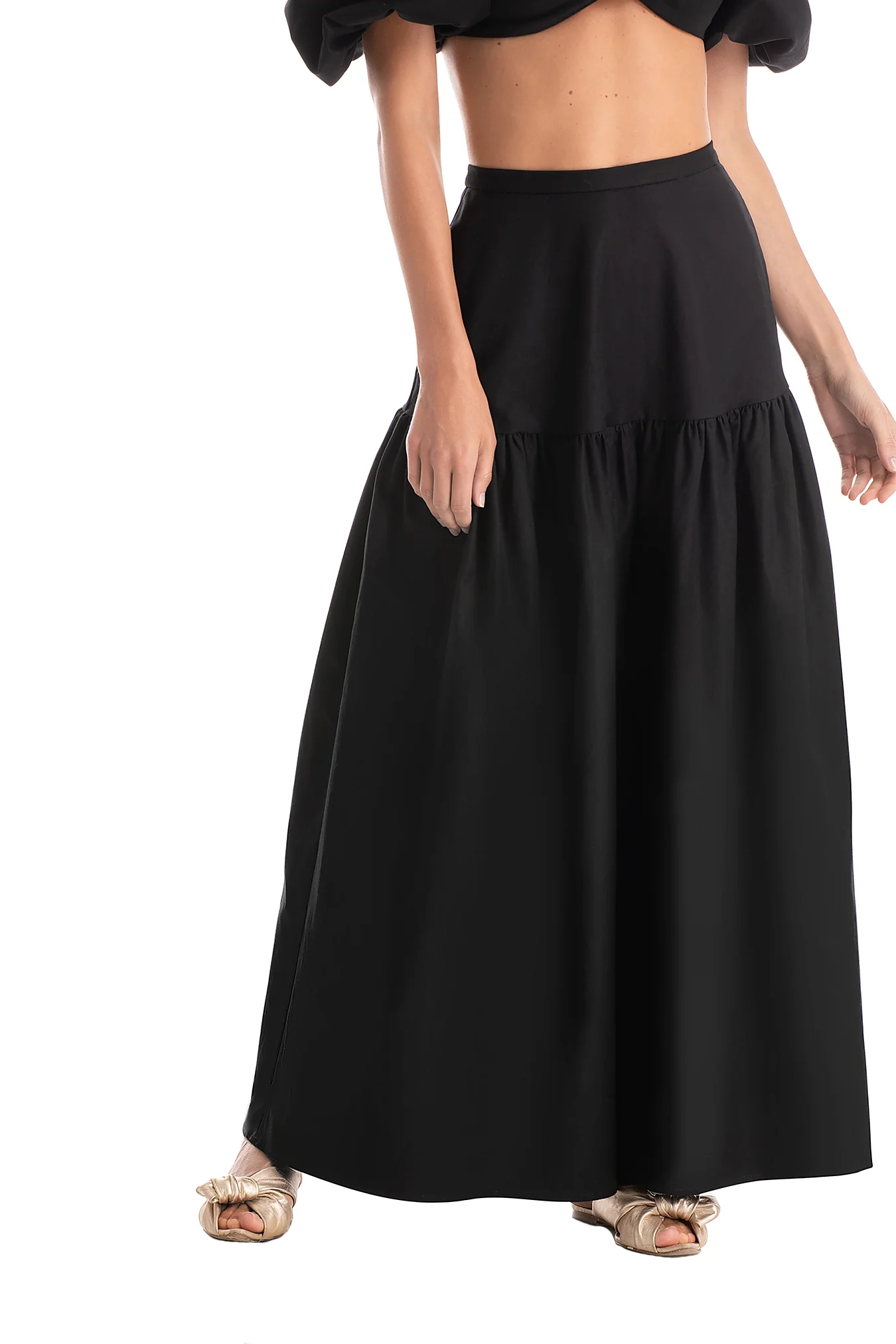 Solid Long Skirt - Image 3