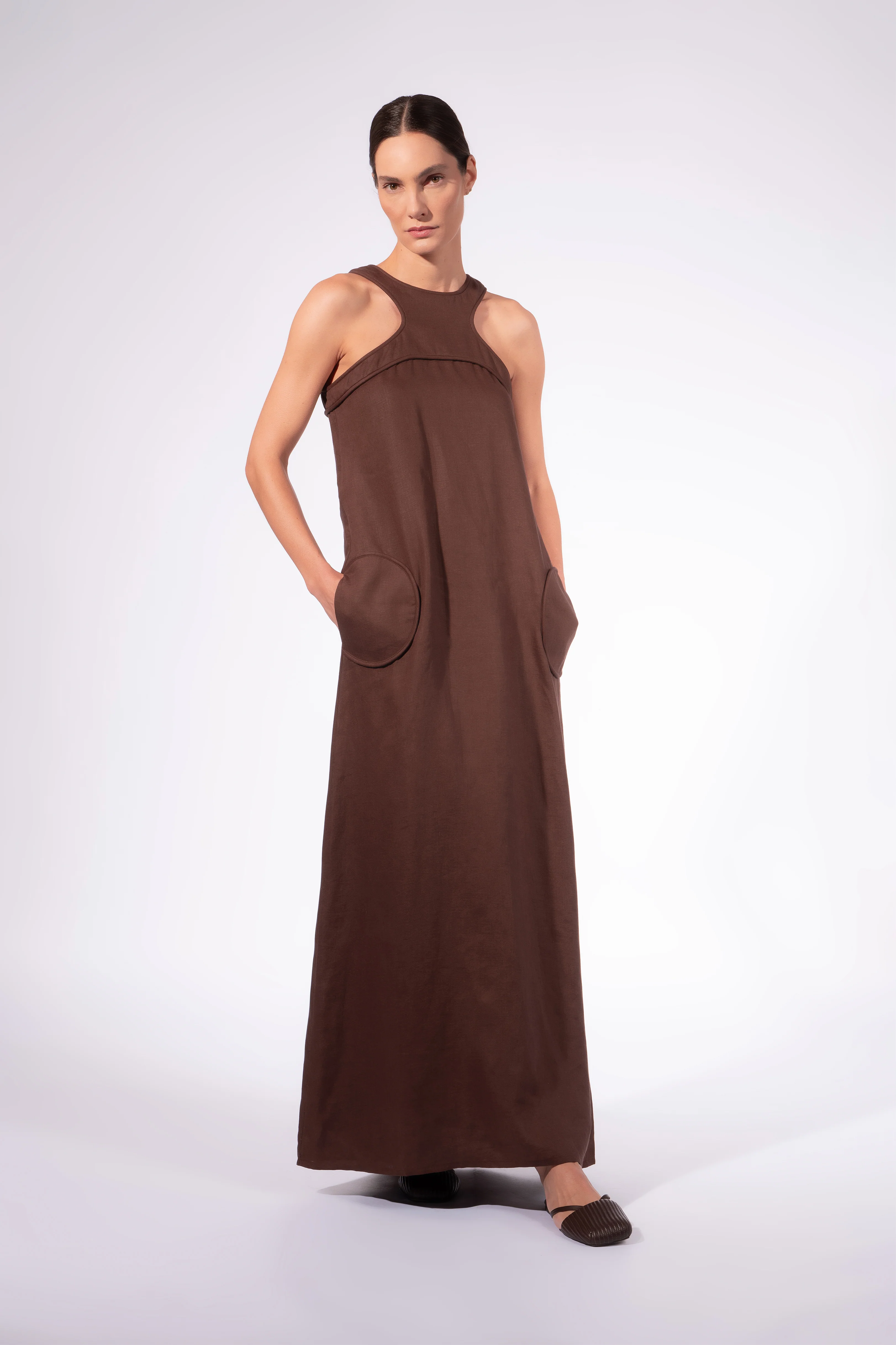 Solid Maxi Dress