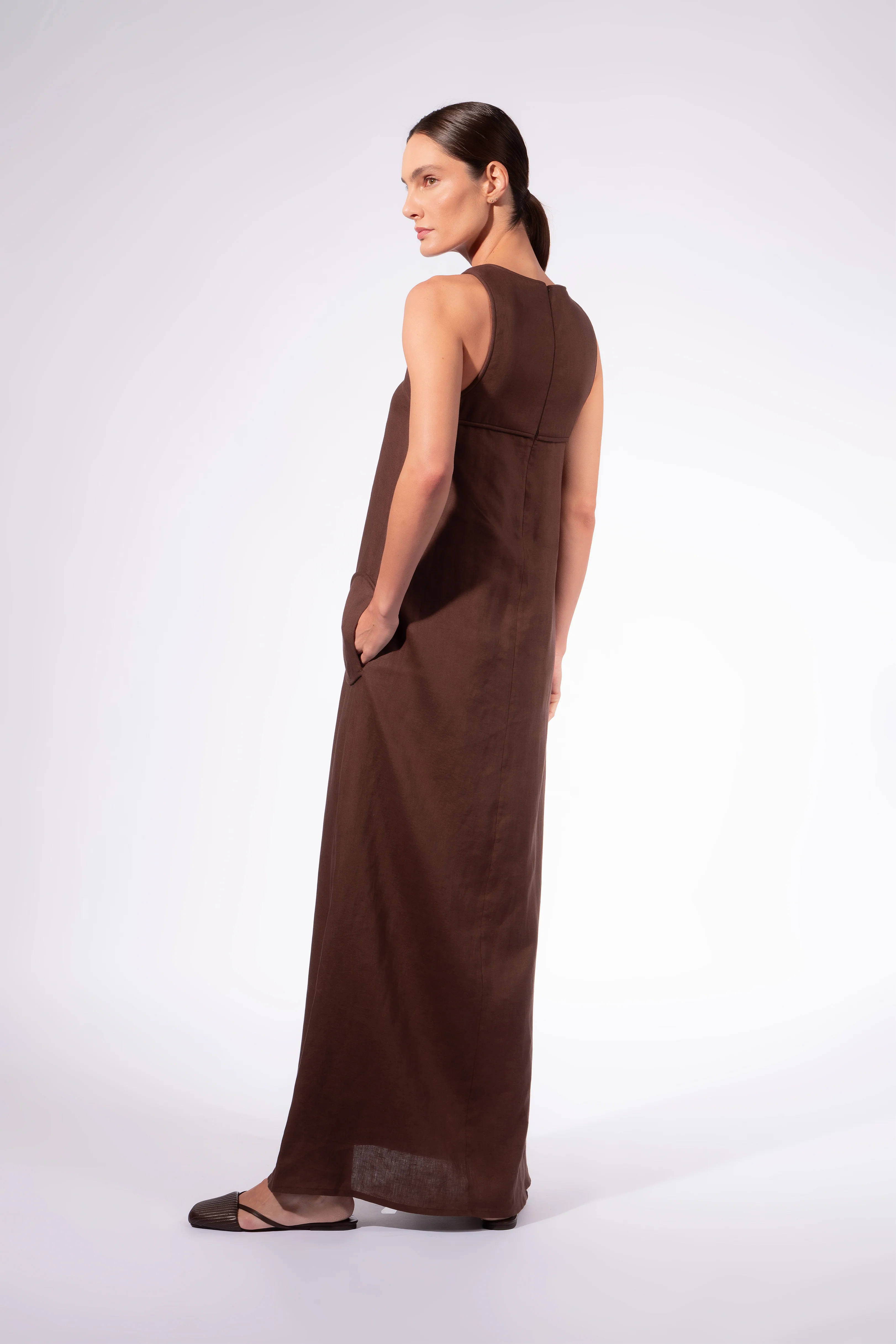 Solid Maxi Dress - Image 2
