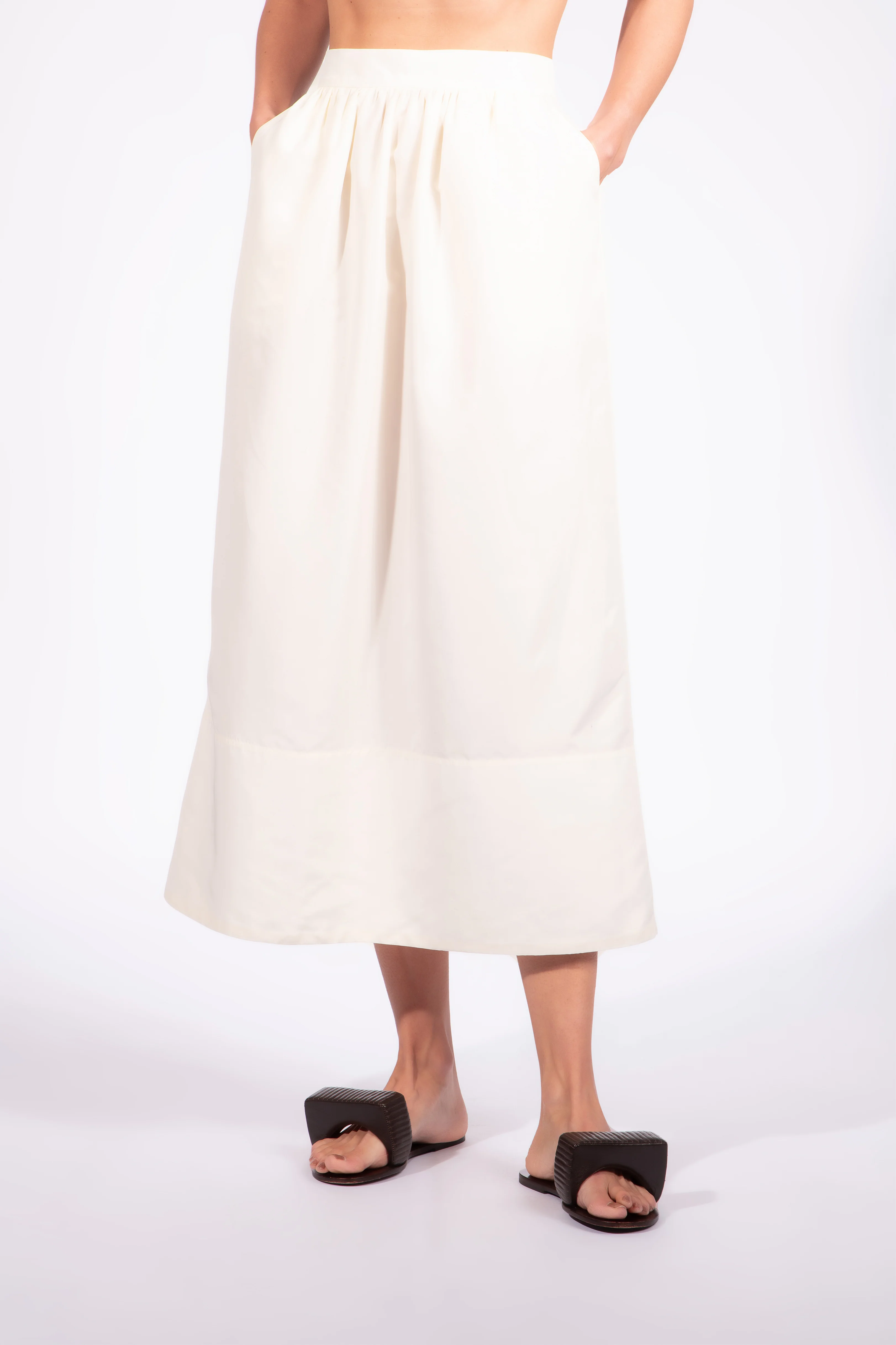 Solid Maxi Skirt - Image 3