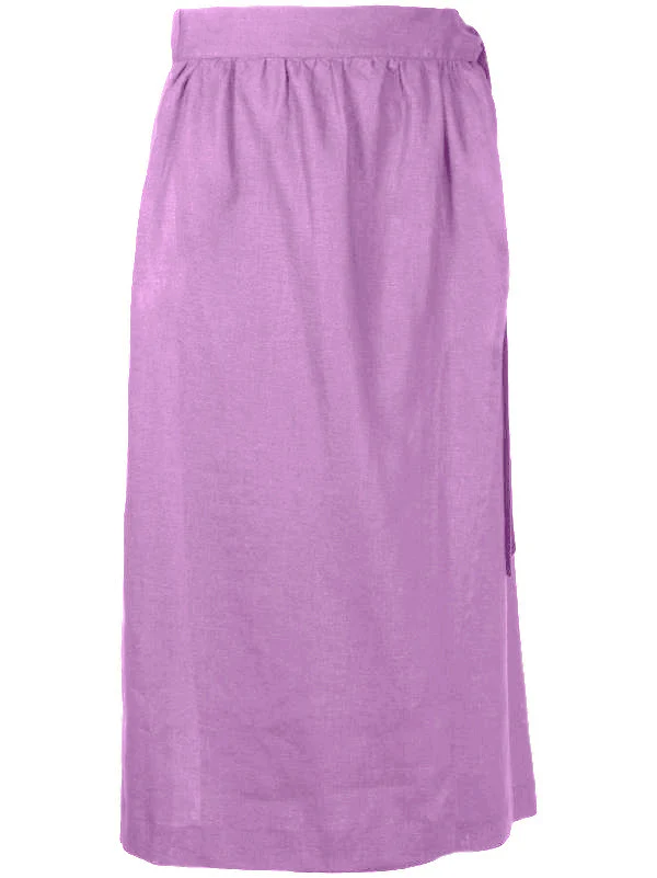 Solid Midi Skirt - Image 5