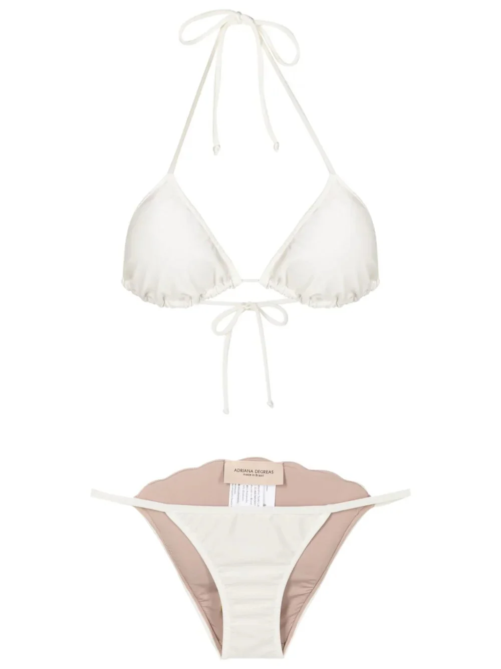Solid Seashell Triangle Bikini - Image 5