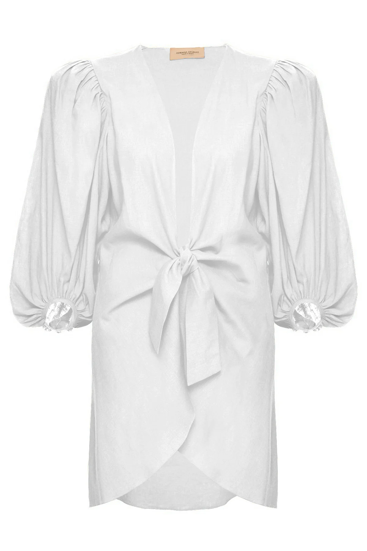 Solid Shirt With Voluminous Sleeves - Image 9