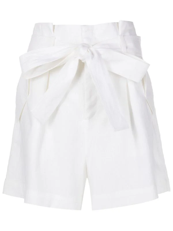 Solid Shorts With Sash - Image 4