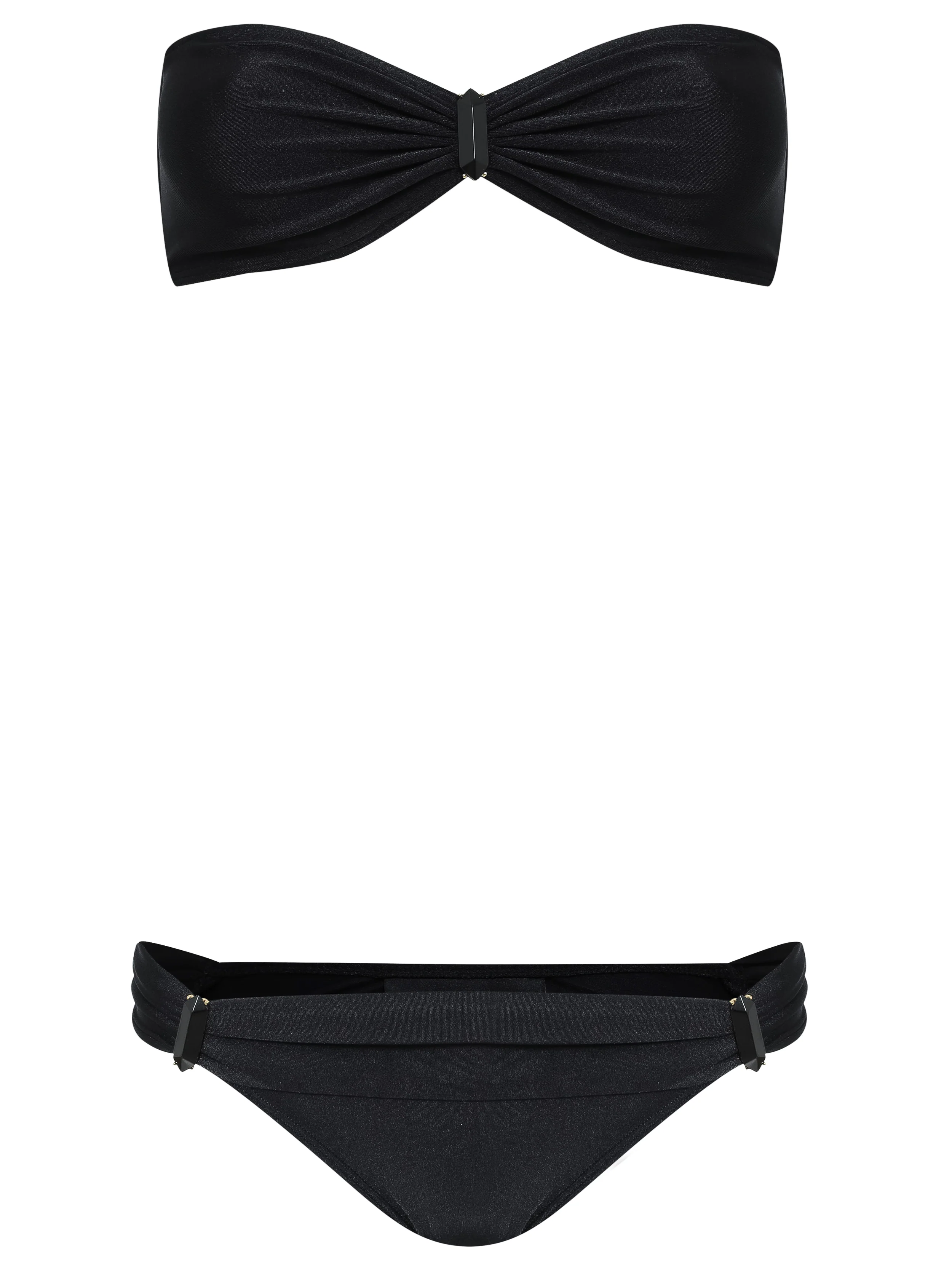 Strapless Bikini With Metal Detail - Image 3