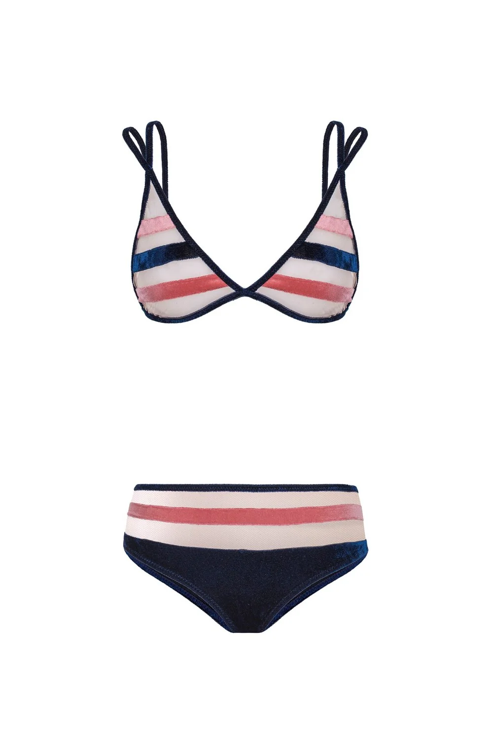 Striped Velvet Bikini - Image 14