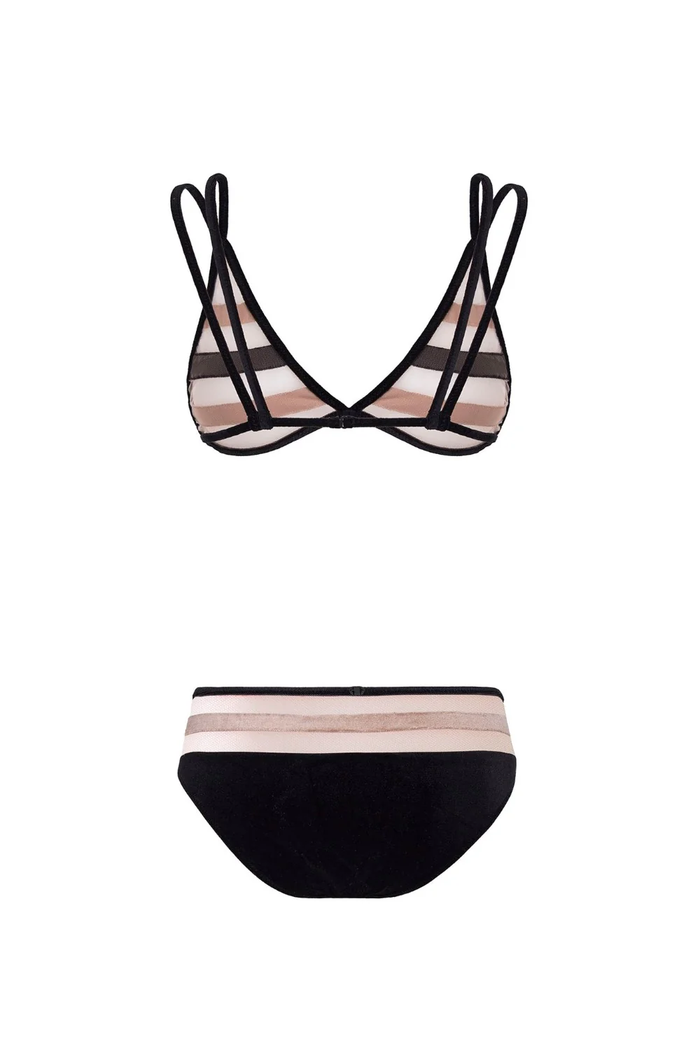 Striped Velvet Bikini - Image 7