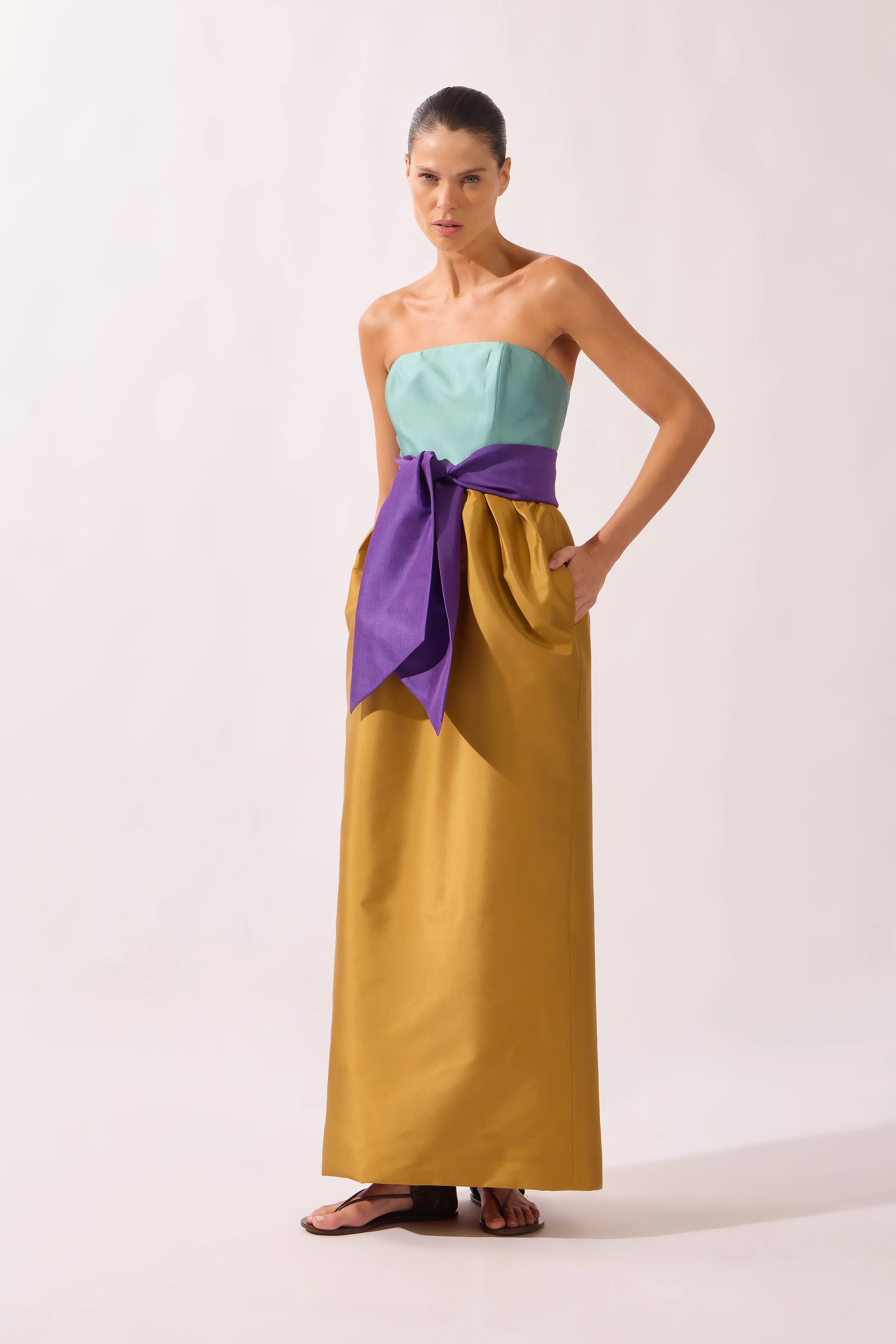 Structured Maxi Dress
