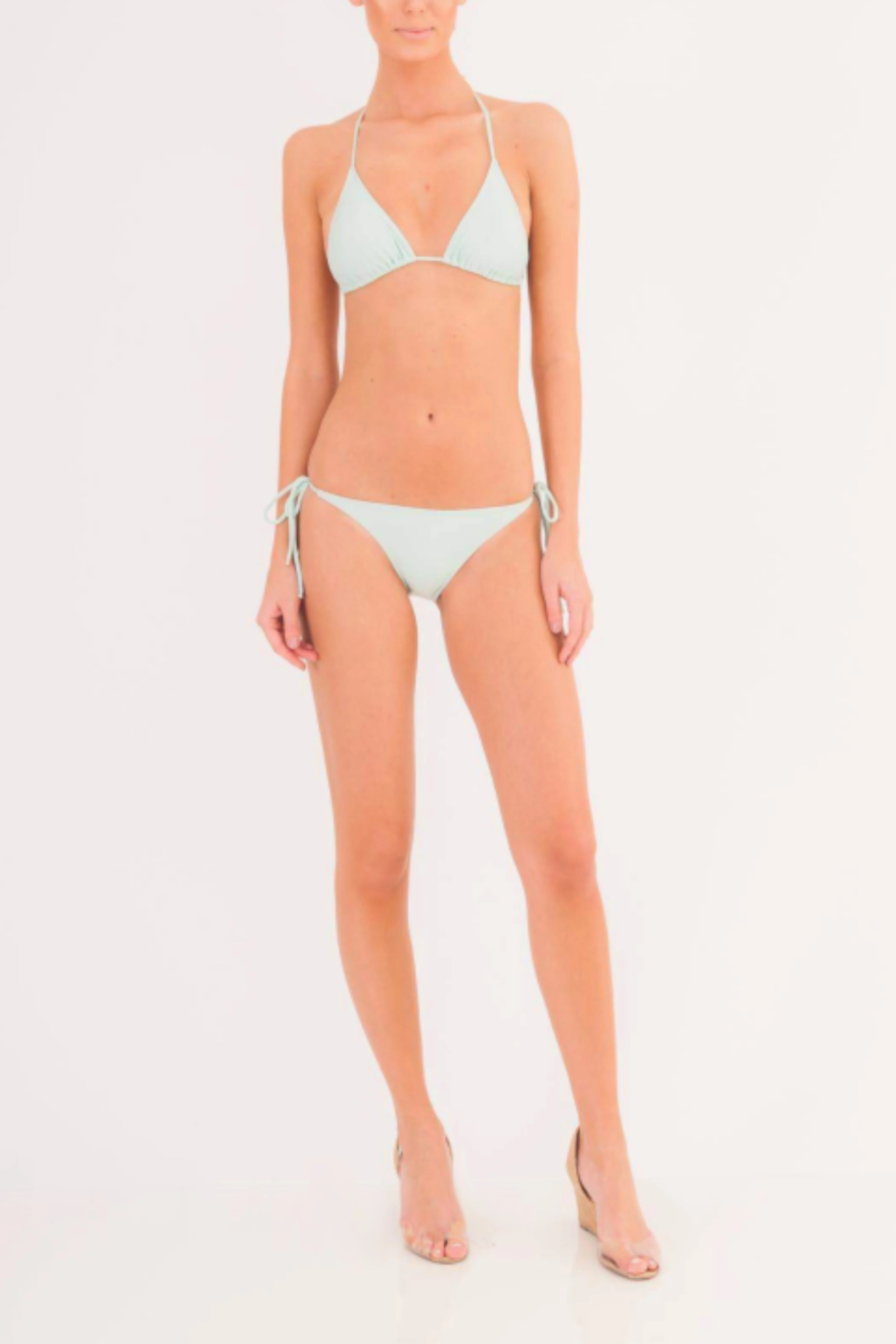 Tattoo Hibiscus Detail Triangle Bikini