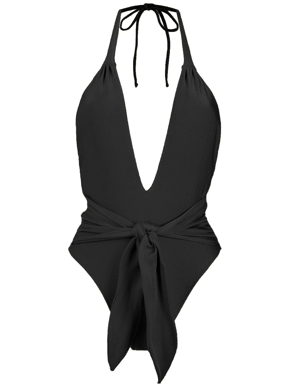 Timeless Halterneck Swimsuit With Knot - Image 3