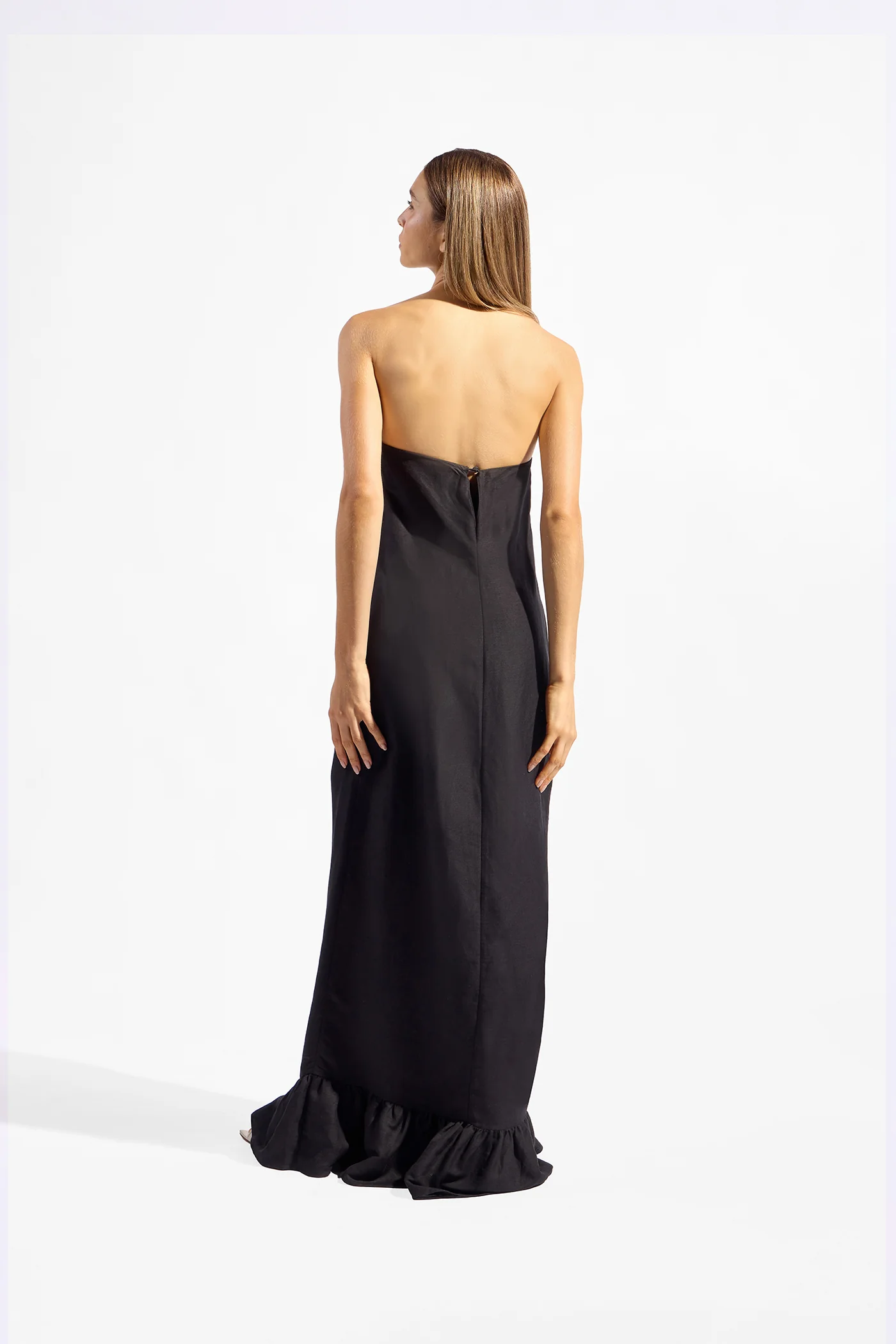 Timeless V-Neck Strapless Maxi Dress - Image 2