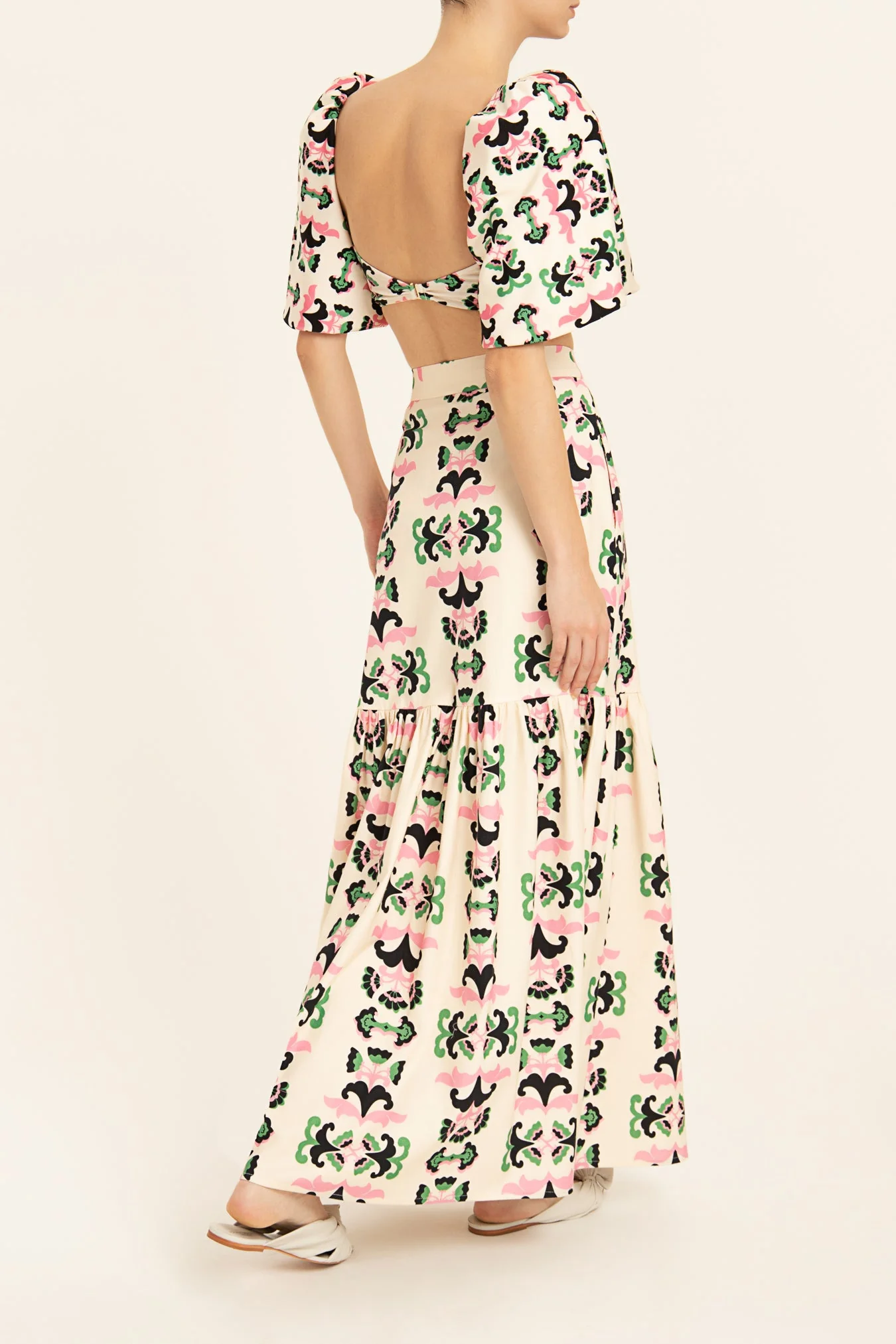 Twisted Flower Long Skirt - Image 2