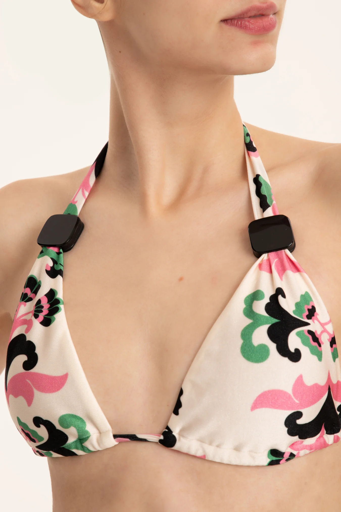 Twisted Flower Long Triangle Bikini - Image 6