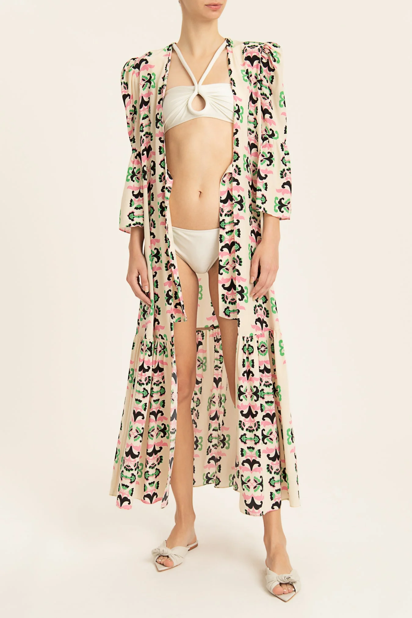 Twisted Flower Midi Robe - Image 5