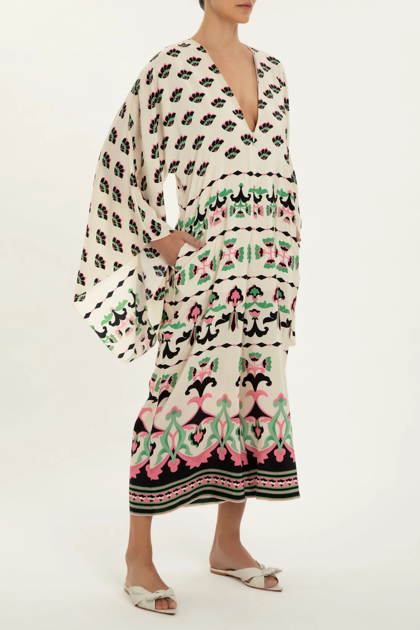 Twisted Flower V-Neck Jumpsuit - Image 4