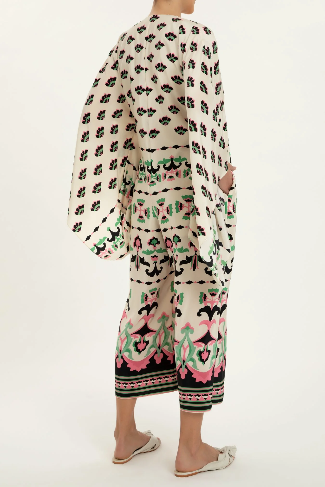 Twisted Flower V-Neck Jumpsuit - Image 5