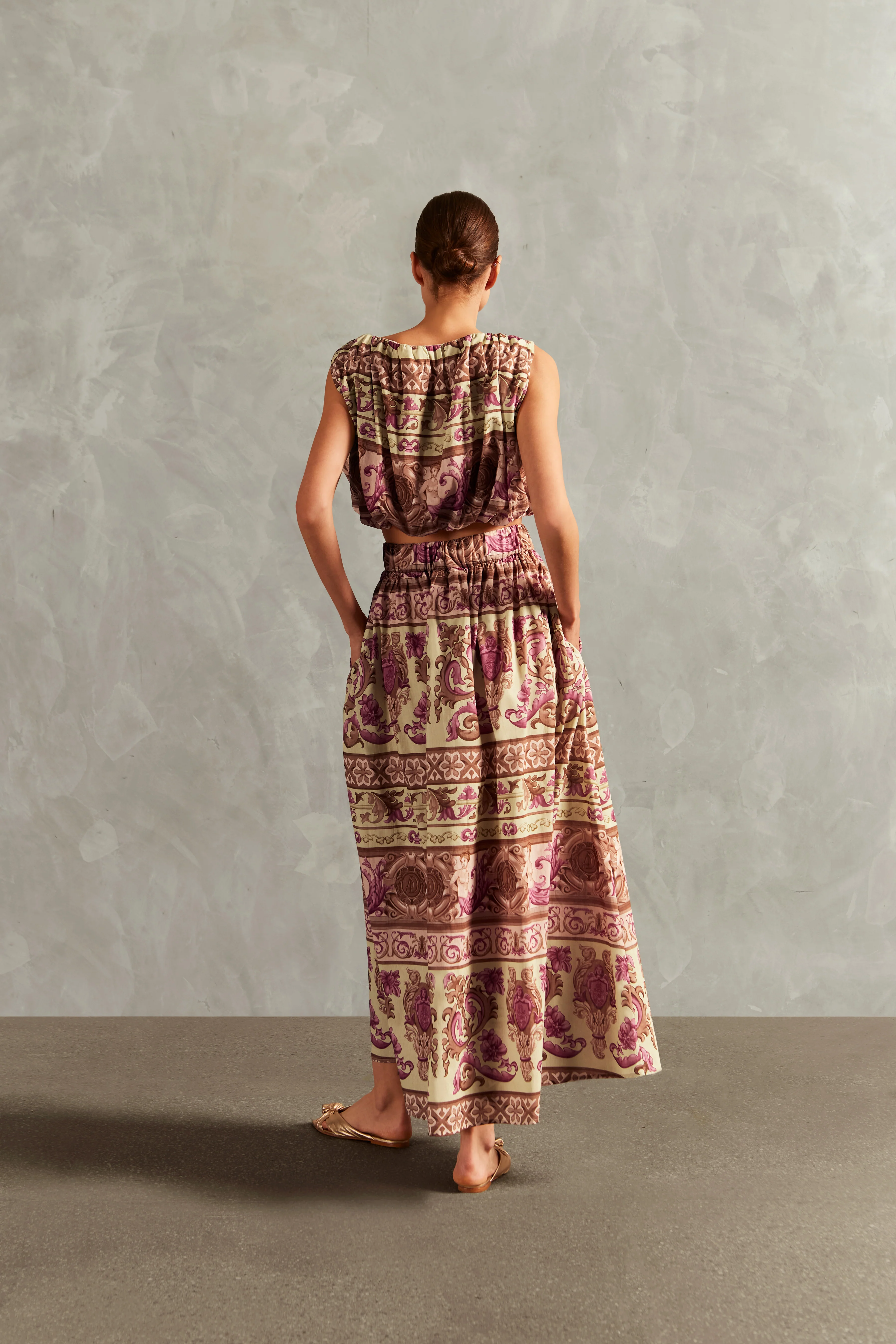 Vintage Citronelle Side-Slit Long Skirt - Image 2