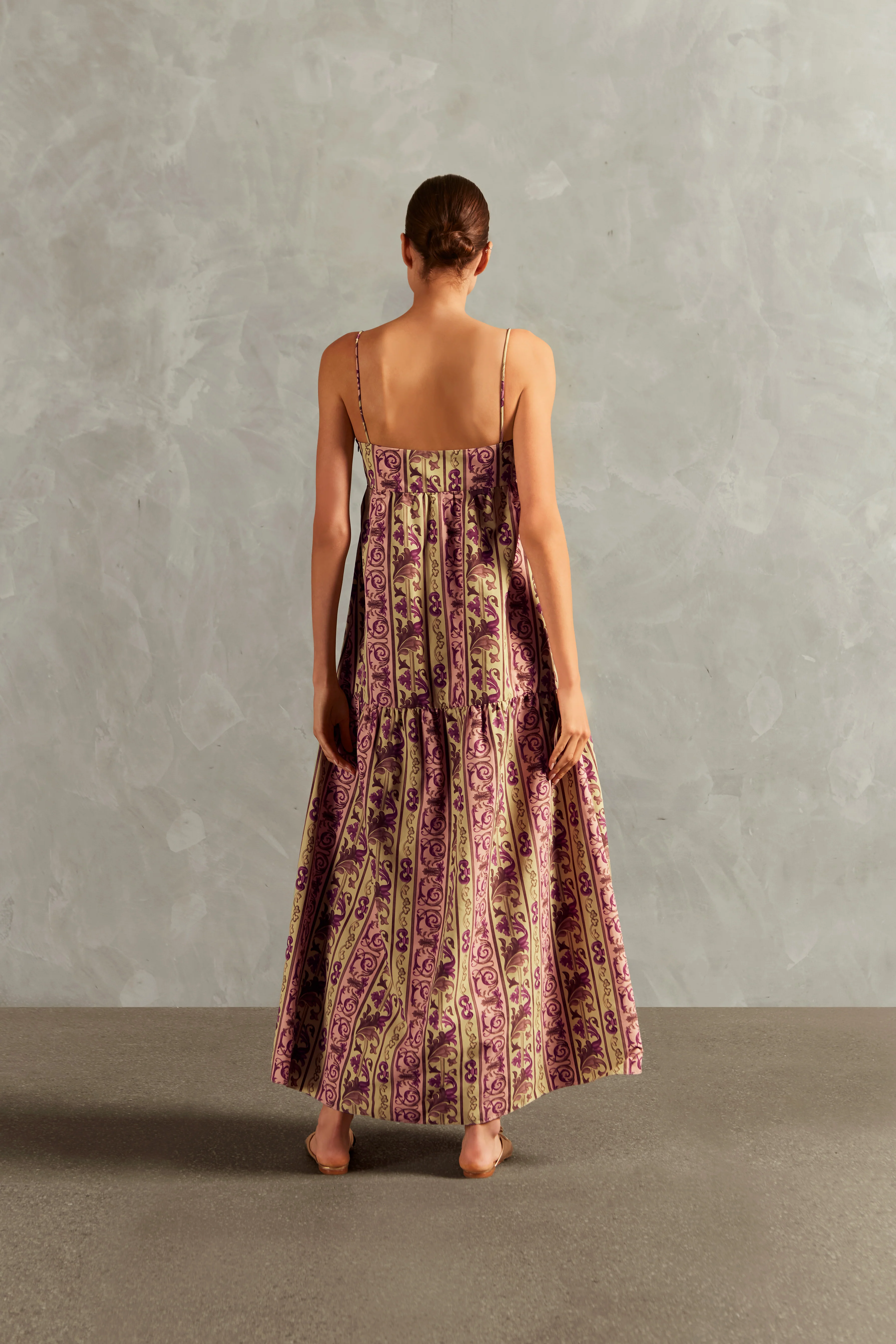 Vintage Citronelle Straps Long Dress - Image 2