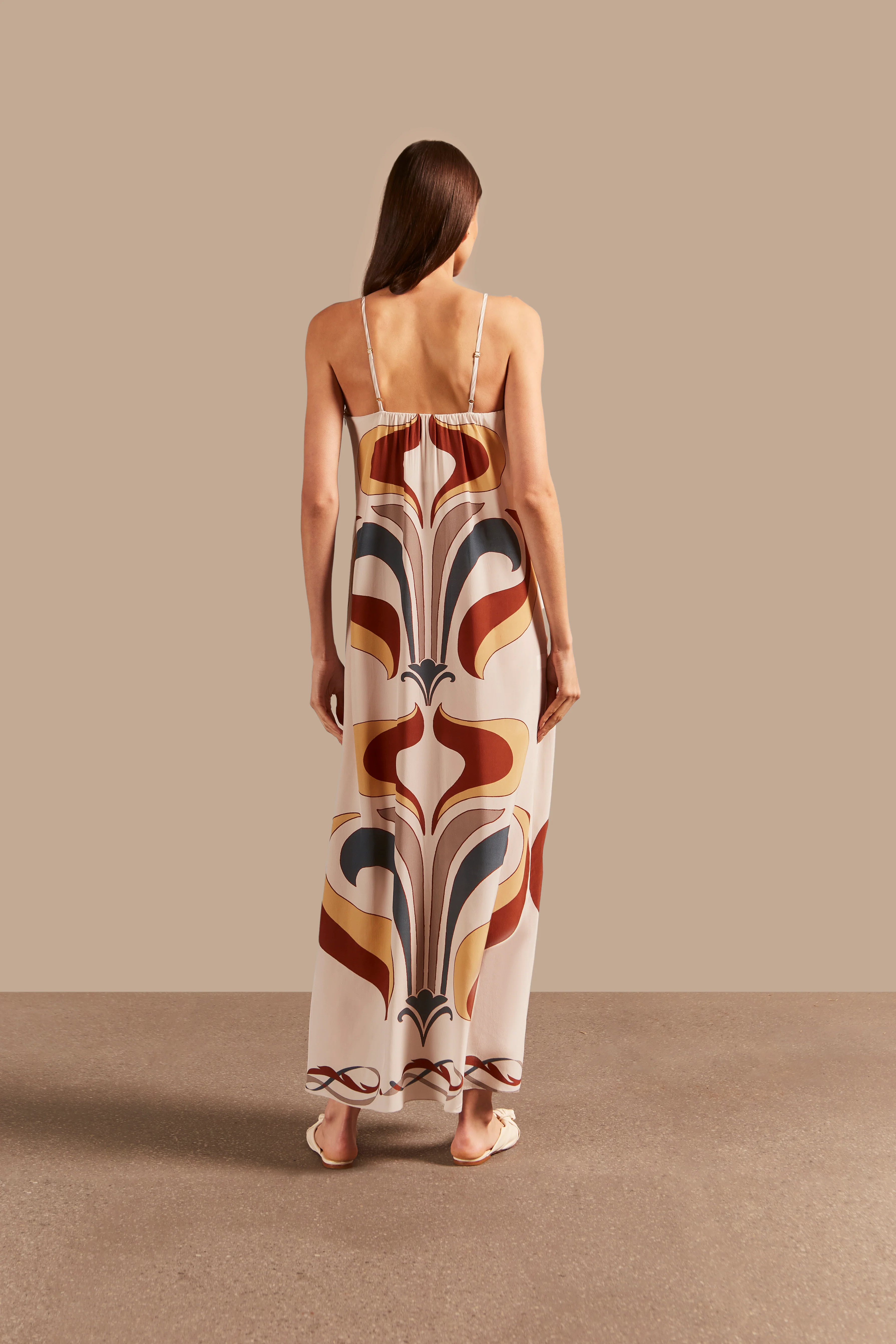 Vintage Lily Long Dress With Straps - Image 3