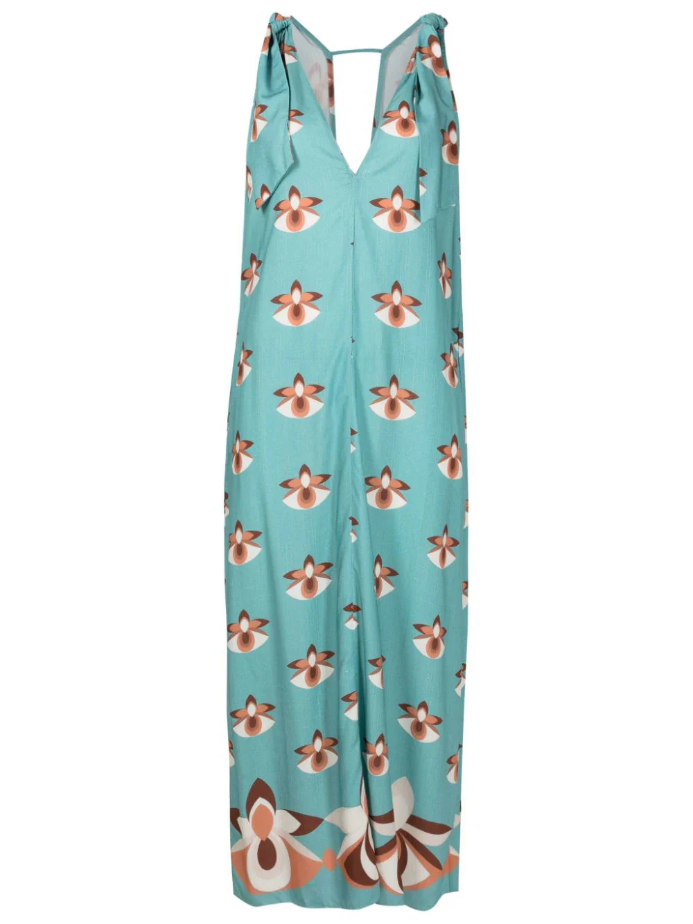 Vintage Orchid Straps Long Dress - Image 3