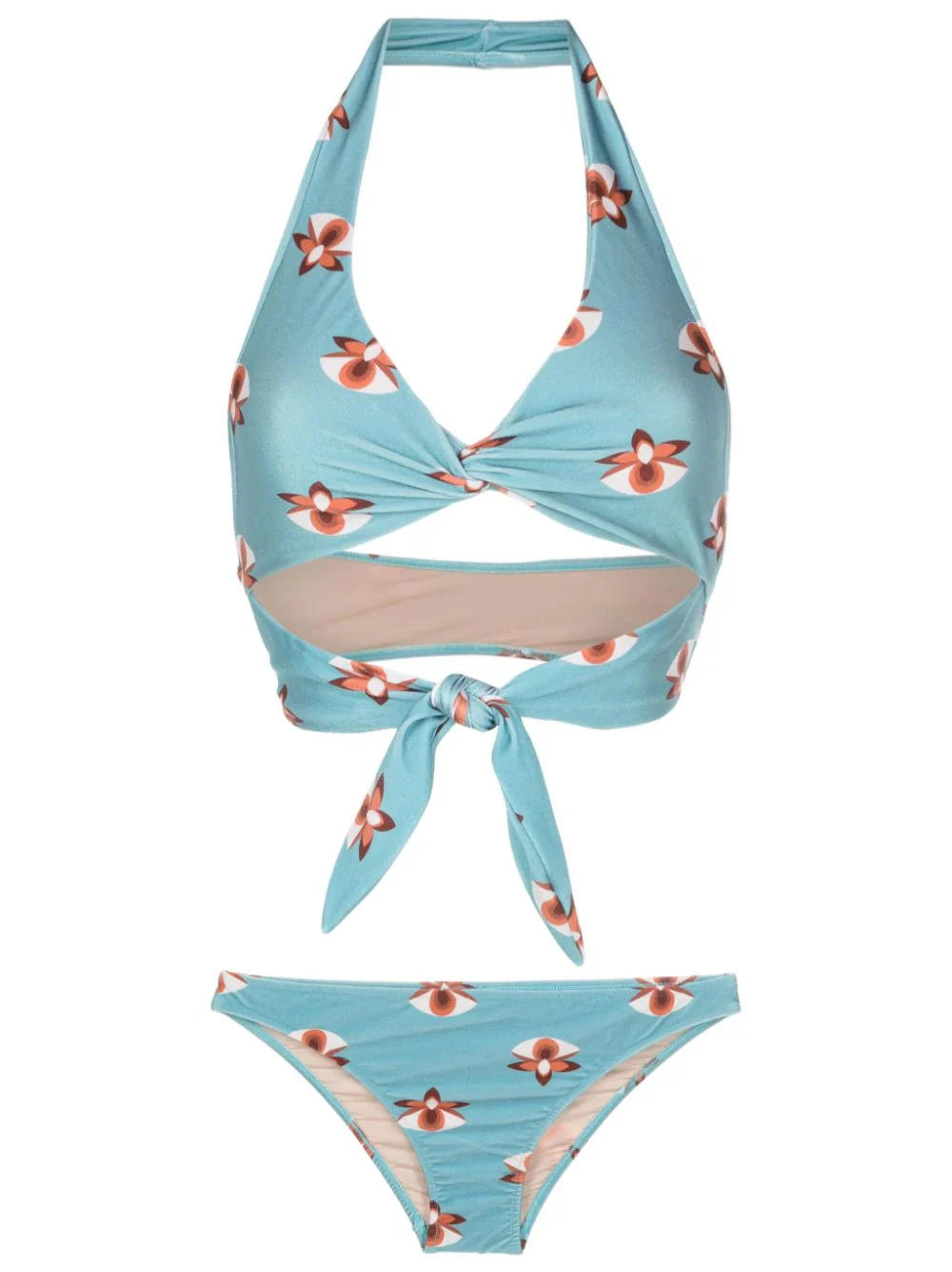 Vintage Orchid Wraparound Bikini - Image 5