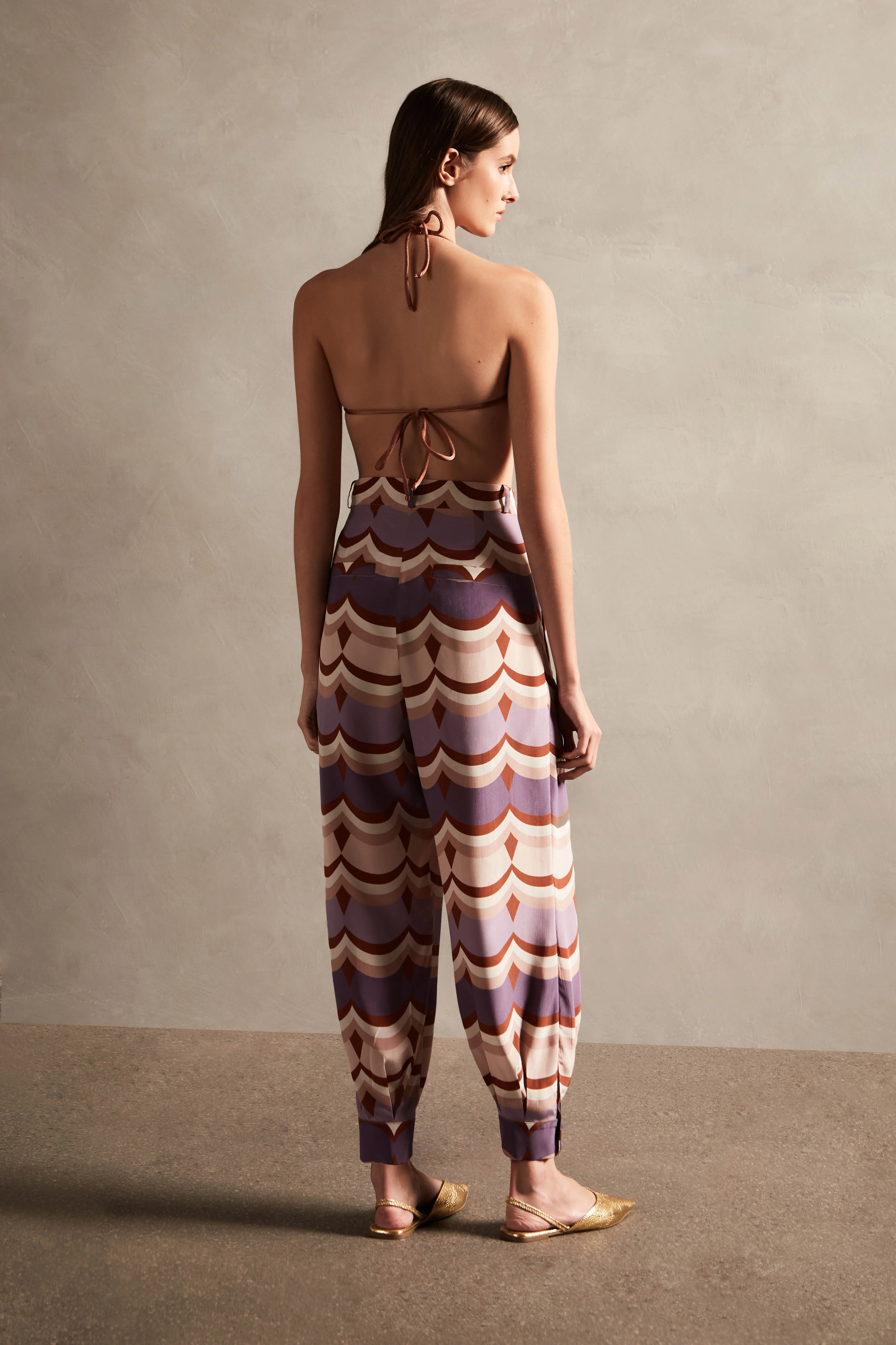Vintage Waves Carrot Pants - Image 2