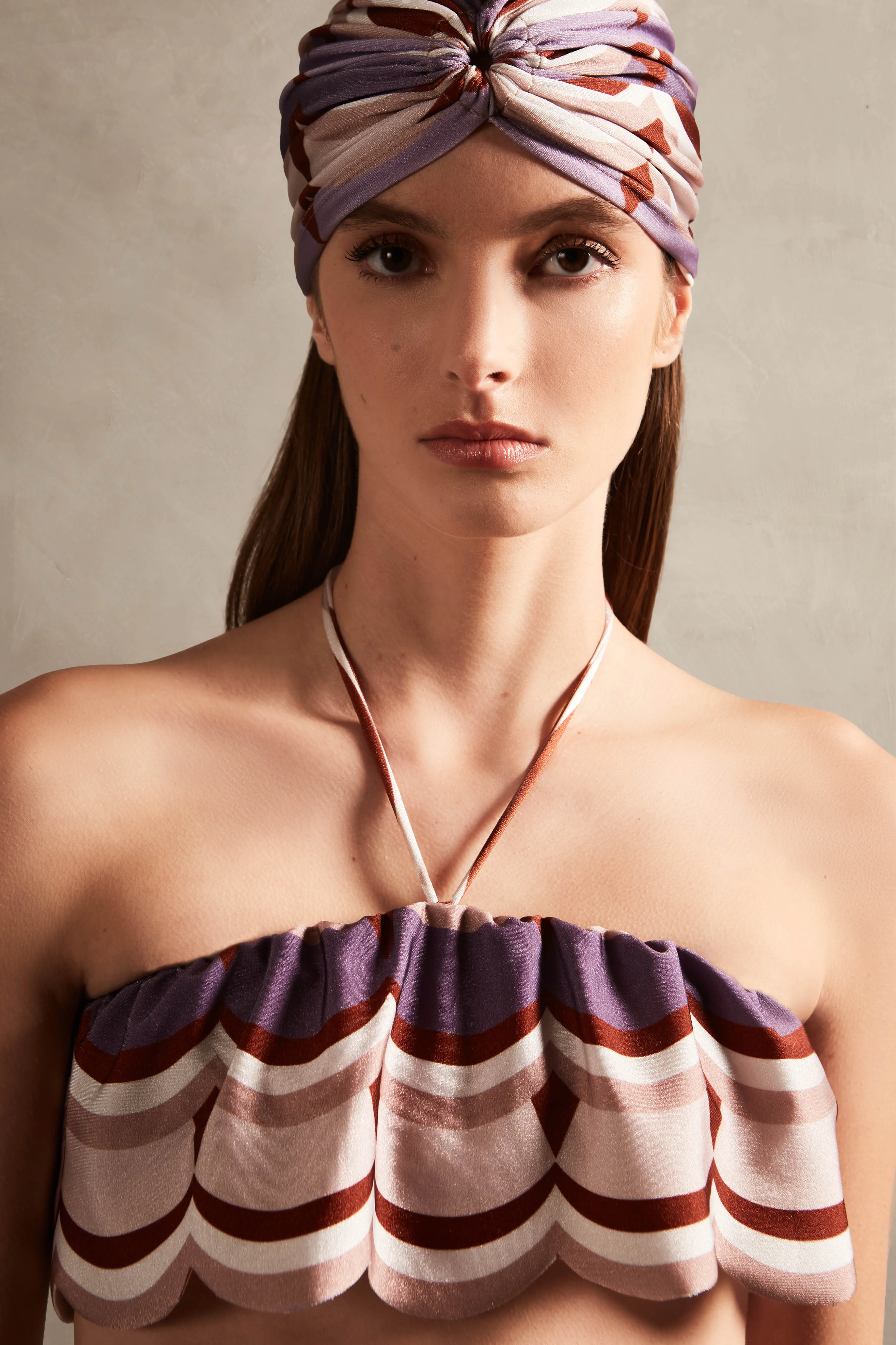 Vintage Waves Halterneck Bikini - Image 3