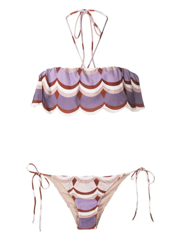 Vintage Waves Halterneck Bikini - Image 6