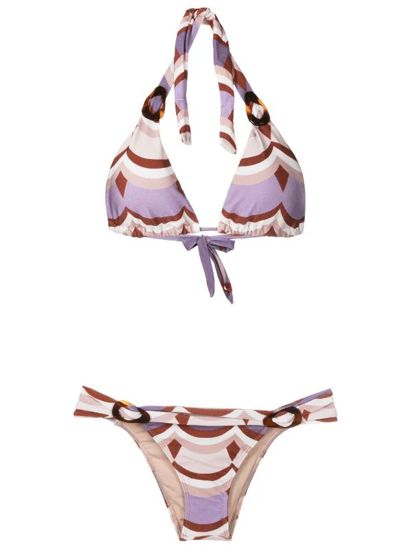 Vintage Waves Long Triangle Bikini - Image 4