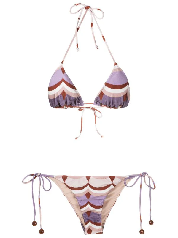 Vintage Waves Triangle Bikini - Image 5