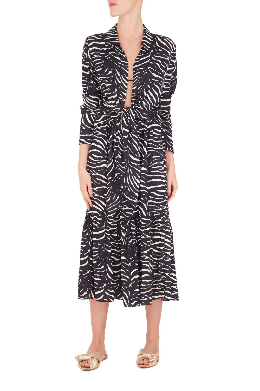 Zebra Midi Skirt - Image 2