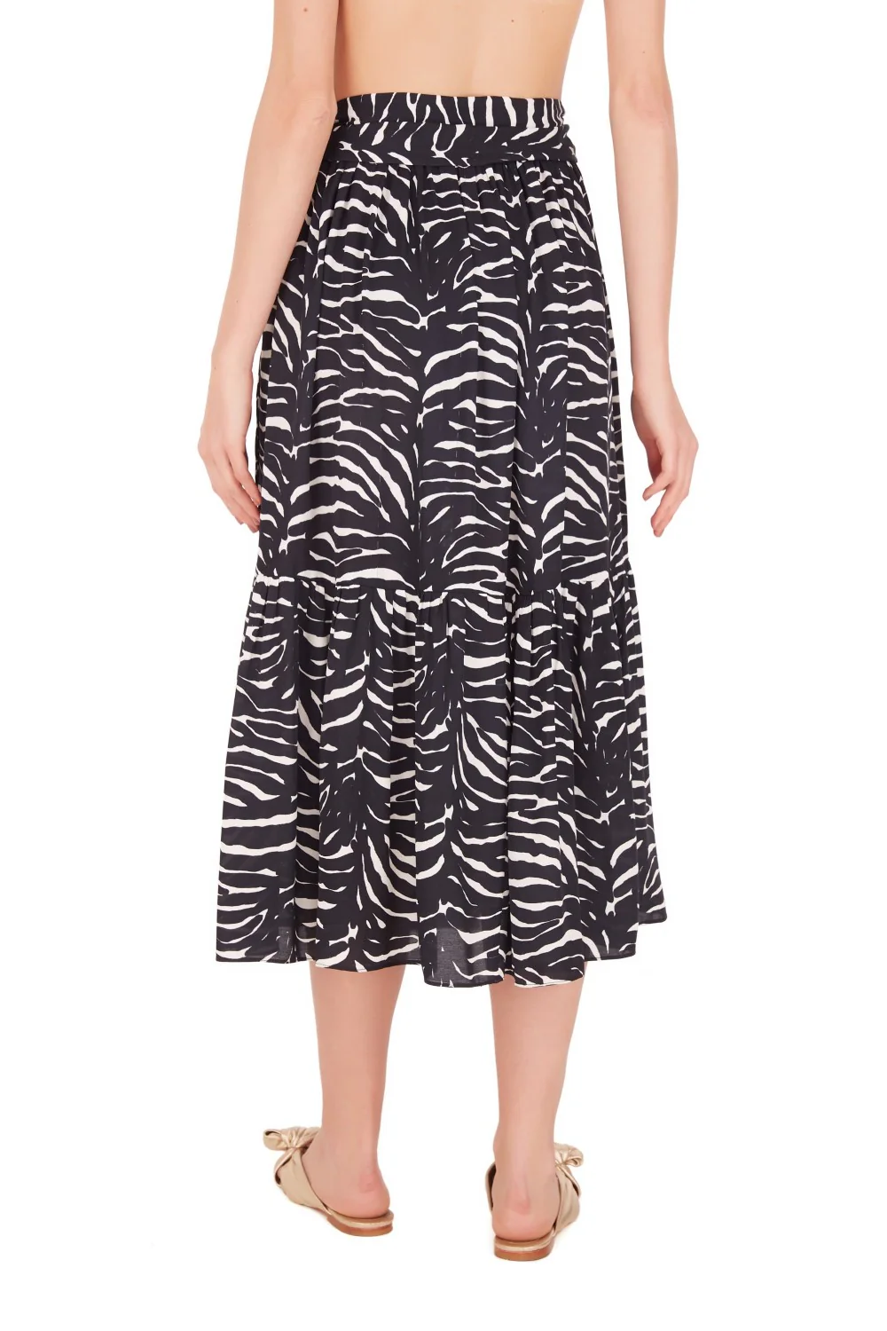 Zebra Midi Skirt - Image 3